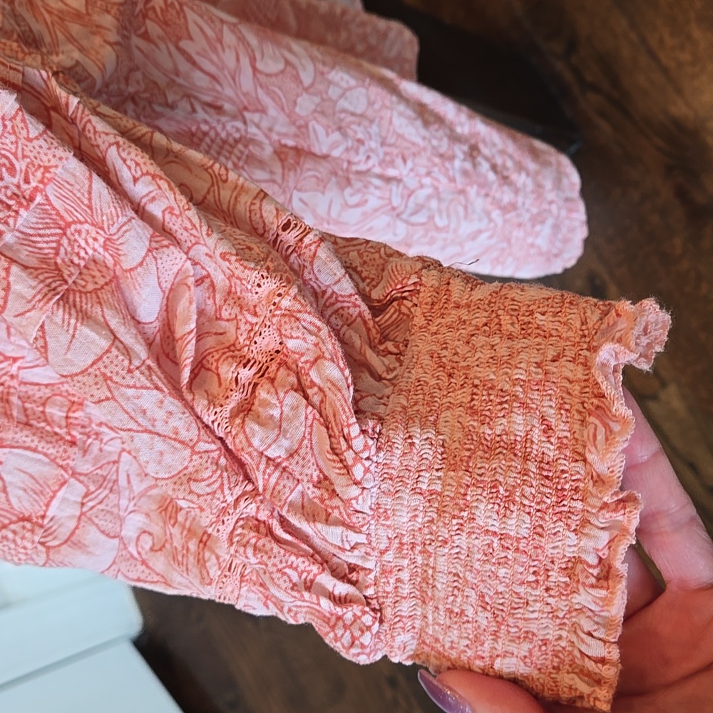 Sundance Grand Fleur Sienna Floral Puff Sleeve Top - Picture 5 of 14
